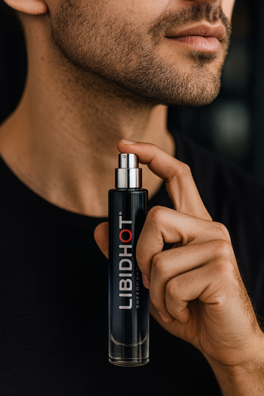 Perfume con Feromonas LIBIDHOT – Presentación de Vidrio 30 ml + Estuche