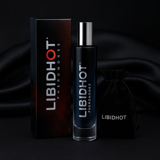 Perfume con Feromonas LIBIDHOT – Presentación de Vidrio 30 ml + Estuche